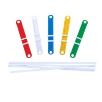 Reasonable & acceptable price Plastic colorful file round clip paper fastener